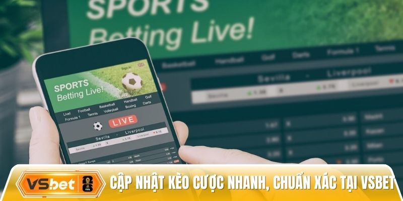 Cập nhật kèo cược nhanh, chuẩn xác tại Vsbet